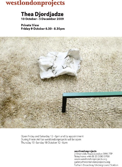 Thea Djordjadze: October, London